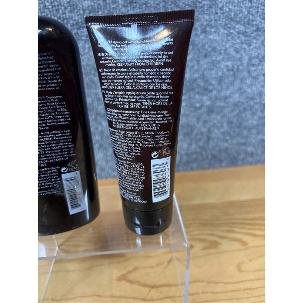 American Crew Light Hold Styling Gel 8.45 oz~And Firm Hold Styling Gel 3.3 fl oz